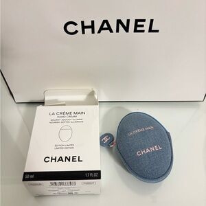 CHANEL LA CRÈME MAIN Hand & Nail Cream + Denim Pouch - 2026 DENIM COLLECTION